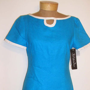 NEW THe PErfect Dress  Womens  6 12 Blue White